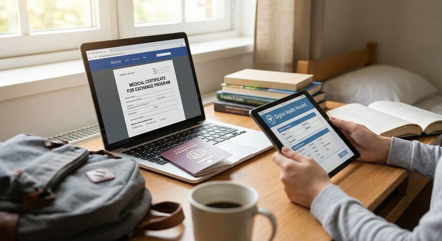 Certificados médicos online para estudiantes universitarios de intercambio