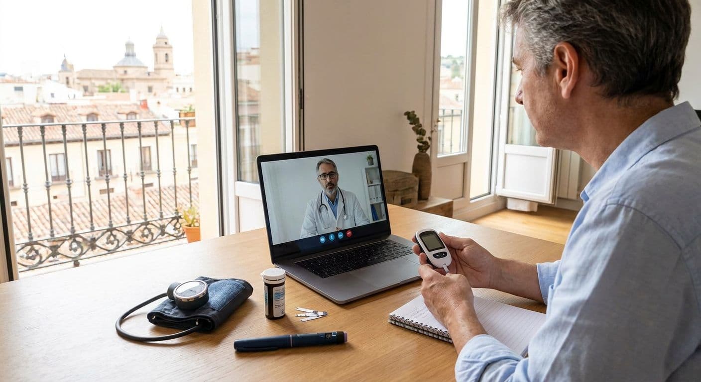 Chronic condition follow-up for expats with type 2 diabetes
